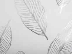 Beliani 2 Kpl Koristetyynysetti Lehtikuviolla 45X45Cm Valkoinen Ja Hopea Freesia Flash Sale