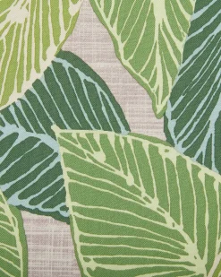 Beliani 8 Kpl Puutarhatuolisetti Lehtikuvioidulla Pehmusteella Sassari Fashion