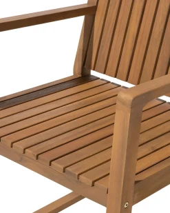 Beliani 8 Kpl Puutarhatuolisetti Lehtikuvioidulla Pehmusteella Sassari Fashion