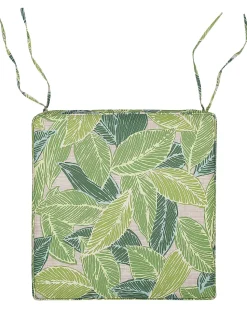 Beliani 8 Kpl Puutarhatuolisetti Lehtikuvioidulla Pehmusteella Sassari Fashion