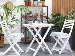 Beliani 2 Kpl Tyynysetti Kolmiokuvio Vaaleansininen Fiji New