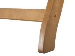 Beliani Akaasiapuinen Aurinkotuoli Raidallisella Pehmusteella Java Outlet