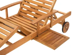 Beliani Akaasiapuinen Aurinkotuoli Java Sale