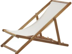 Beliani Aurinkotuoli Akaasia Vaalea Puu/Luonnonvalkoinen Anzio Online