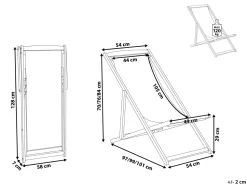Beliani Aurinkotuoli Akaasia Vaalea Puu/Luonnonvalkoinen Anzio Online