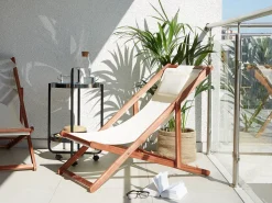 Beliani Aurinkotuoli Akaasia 2X Vaihtokankaat (Useita) Tumma Puu Avellino Shop