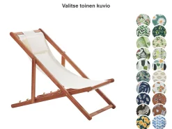 Beliani Aurinkotuoli Akaasia 2X Vaihtokankaat (Useita) Tumma Puu Avellino Shop