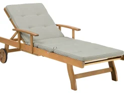 Beliani Aurinkotuoli Akasiapuu Vaalea Puu/Ruskeanharmaa Java Shop