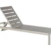 Beliani Aurinkotuoli Alumiini Harmaa Nardo Hot