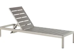 Beliani Aurinkotuoli Alumiini Harmaa Nardo Hot
