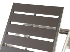 Beliani Aurinkotuoli Alumiini Harmaa Nardo Hot