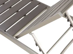 Beliani Aurinkotuoli Alumiini Harmaa Nardo Hot