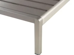 Beliani Aurinkotuoli Alumiini Harmaa Nardo Hot