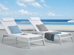 Beliani Aurinkotuoli Alumiini Valkoinen Catania Ii Best