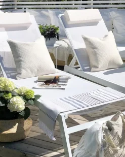 Beliani Aurinkotuoli Alumiini Valkoinen Catania Ii Best