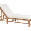 Beliani Aurinkotuoli Bambu Vaalea Puu/Luonnonvalkoinen Ligure Best Sale