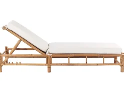 Beliani Aurinkotuoli Bambu Vaalea Puu/Luonnonvalkoinen Ligure Best Sale