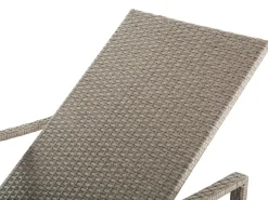 Beliani Aurinkotuoli Harmaa Harmaalla Istuintyynylla Vasto Sale