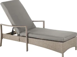 Beliani Aurinkotuoli Harmaa Harmaalla Istuintyynylla Vasto Sale