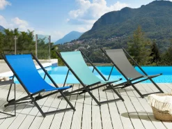 Beliani Aurinkotuoli Harmaa/Musta Locri Ii Flash Sale