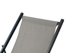 Beliani Aurinkotuoli Harmaa/Musta Locri Ii Flash Sale