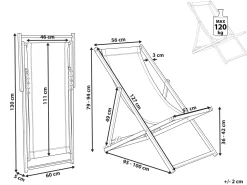 Beliani Aurinkotuoli Harmaa/Musta Locri Ii Flash Sale
