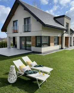 Beliani Aurinkotuoli Metallinen Valkoinen Portofino Outlet