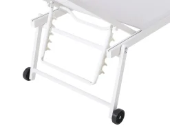 Beliani Aurinkotuoli Metallinen Valkoinen Portofino Outlet