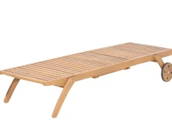 Beliani Aurinkotuoli Pehmusteilla Keltavalkoinen Cesana Hot