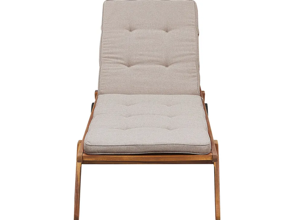 Beliani Aurinkotuoli Pehmusteilla Beige Cesana Discount