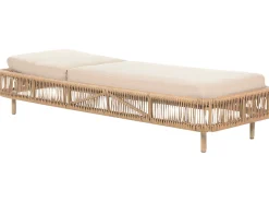 Beliani Aurinkotuoli Polyrottinki Beige/Luonnonvari Osini Flash Sale