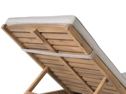 Beliani Aurinkotuoli Ruskeanharmaalla Pehmusteella Cesana Online