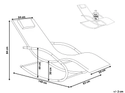 Beliani Aurinkotuoli Teras Keinuva Musta Carano Online