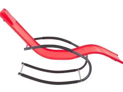 Beliani Aurinkotuoli Teras Keinuva Punainen Carano Ii Sale