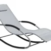 Beliani Aurinkotuoli Teras Keinuva Harmaa Carano Flash Sale