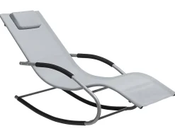 Beliani Aurinkotuoli Teras Keinuva Harmaa Carano Flash Sale