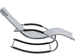 Beliani Aurinkotuoli Teras Keinuva Harmaa Carano Flash Sale