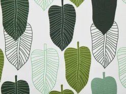 Beliani Aurinkotuoli Tumma Akaasia Vaihtokankaat Luonnonvalkoinen/Vihrea Lehdet 2 Kpl Anzio Online