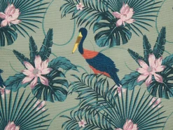 Beliani Aurinkotuoli Tumma Akaasia Vaihtokankaat Luonnonvalkoinen/Monivarinen Pelikaani 2 Kpl Anzio Clearance