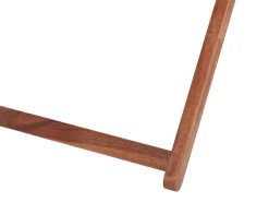 Beliani Aurinkotuoli Tumma Akaasia Vaihtokankaat Luonnonvalkoinen/Monivarinen Taplat 2 Kpl Anzio Sale