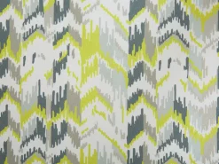 Beliani Aurinkotuoli Tumma Akaasia Vaihtokankaat Luonnonvalkoinen/Keltaharmaa Siksak 2 Kpl Anzio New