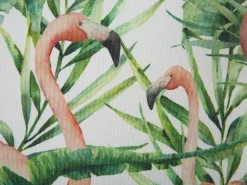 Beliani Aurinkotuoli Vaalea Akaasia Vaihtokankaat Luonnonvalkoinen/Monivarinen Flamingo 2 Kpl Anzio Outlet