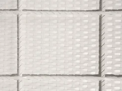 Beliani Aurinkotuoli Valkoinen Harmaalla Istuintyynylla Vasto New