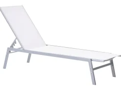 Beliani Aurinkotuoli Valkoinen Teras Noli Hot