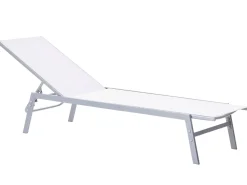 Beliani Aurinkotuoli Valkoinen Teras Noli Hot