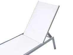 Beliani Aurinkotuoli Valkoinen Teras Noli Hot