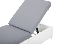 Beliani Aurinkotuoli Valkoinen Turin Ii Fashion