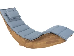 Beliani Aurinkotuolin Pehmuste Harmaansininen 180 X 60 Cm Brescia Flash Sale