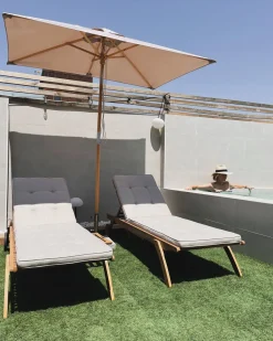 Beliani Aurinkotuolin Tyynyt Beige Cesana Sale