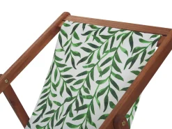 Beliani Aurinkotuolin Vaihtokangas Lehdet Valkoinen/Vihrea 2 Kpl Anzio/Avellino Best